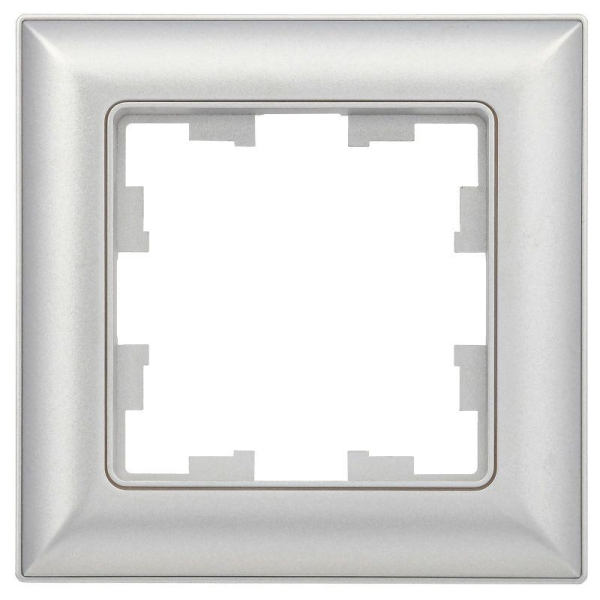 Рамка 1-м BRITE РУ-1-Бр алюм./алюм. IEK BR-M12-12-K47