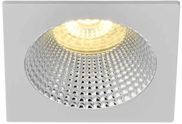 Светильник 4110 встраиваемый поворотный GU10 бел./хром пласт. IEK LT-UVB0-4110-GU10-1-K23