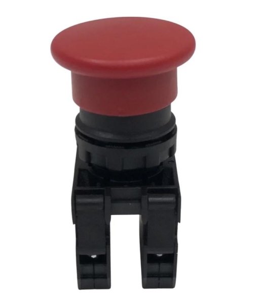 Кнопка "Грибок" 1НО+1НЗ без фиксации красн. EMAS B102MK