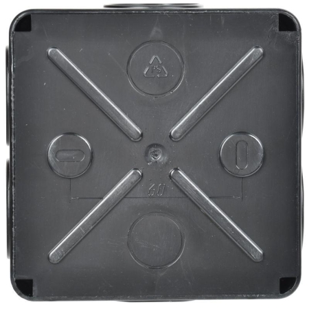 Коробка распаячная КМ41233 100х100х50мм IP44 6 вводов черн. IEK UKO11-100-100-050-K02-44