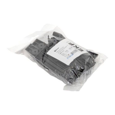 Держатель кабеля односторонний для прямого монтажа (145мм) черн. (уп.10шт) EKF ch-1-b-145