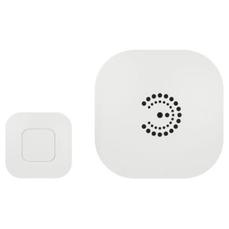 Звонок беспроводной дверной 36 мелодий BIONIC White бел. (в пакете) Эра Б0061074