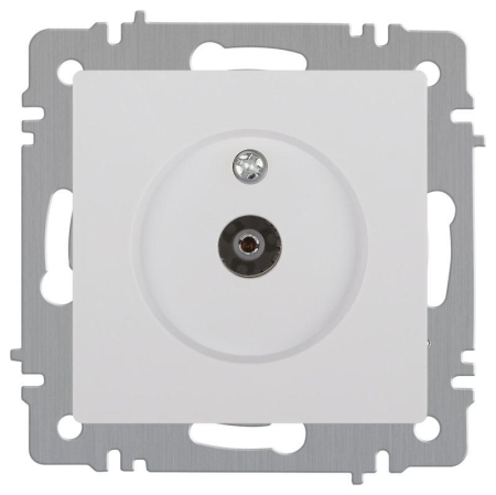 Розетка телевизионная одиночная TV СП Accent 6-301-01 IP20 бел. Intro Б0063601