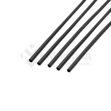 Трубка термоусадочная ТУТ нг 2.5/1.25 черн. 1м Rexant 20-2506