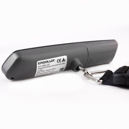 Весы ручные электронные ELX-SB04-C02 до 50кг безмен черн. Ergolux 15133