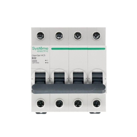 Выключатель автоматический модульный 4п B 32А 4.5кА City9 Set 400В SE C9F14432