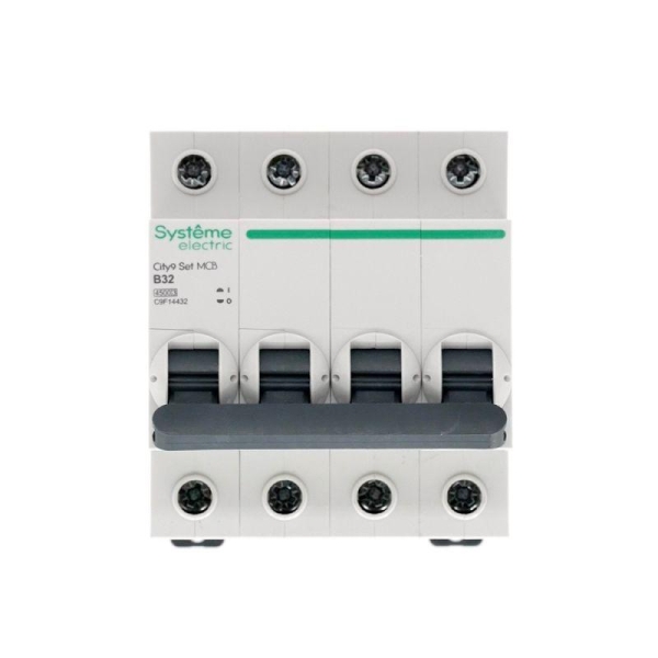 Выключатель автоматический модульный 4п B 32А 4.5кА City9 Set 400В SE C9F14432