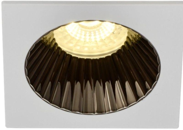 Светильник 4109 встраиваемый поворотный GU10 бел./шокол. пласт. IEK LT-UVB0-4109-GU10-1-K30