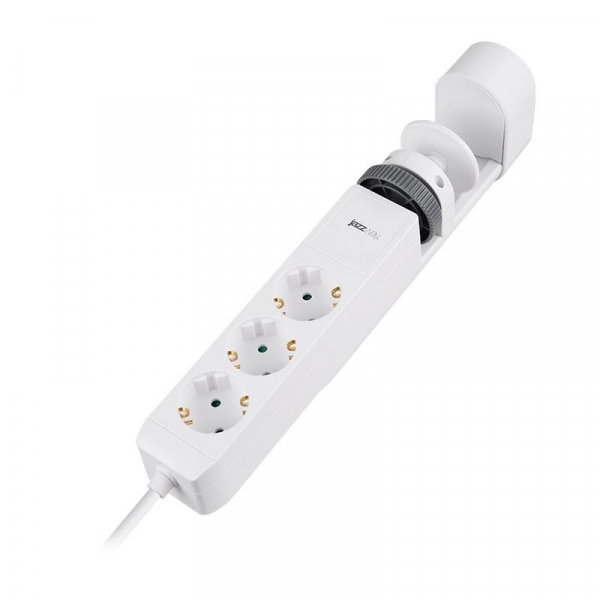 Удлинитель 3х1.5м на струбцине с заземл. с выкл. 3 USB выхода (2А+1С) IP20 ПВС 3х1 ETD-03U-150-wh (3х1.5) бел. JAZZway 5059535