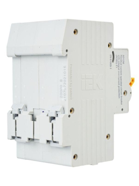 Выключатель автоматический дифференциального тока 2п B 16А 30мА тип A 4.5кА АД-12М KARAT IEK MAD12-2-016-B-030