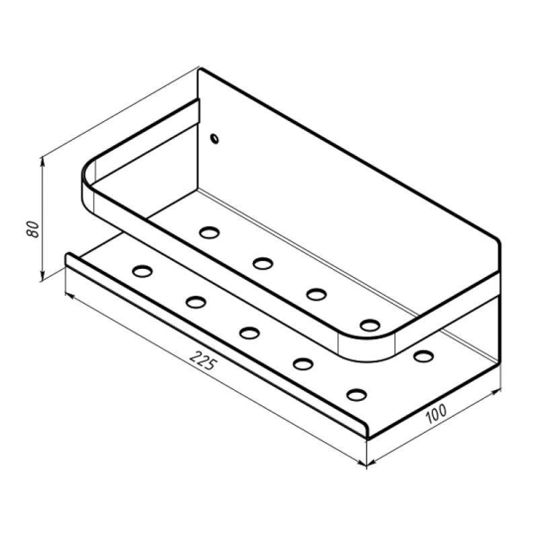 Органайзер кухонный настенный монтаж без сверления бел. Rexant 38-0642