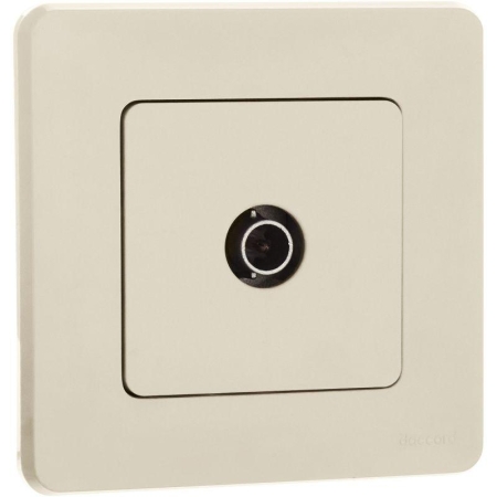 Розетка телевизионная TV Inspiria 2дБ 0-2400мГц с топологией "звезда" механизм сл. кость IEK 673851