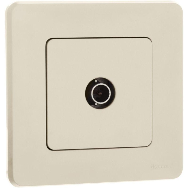 Розетка телевизионная проходная TV Inspiria 14дБ 5-862мГц механизм сл. кость IEK 673861