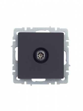 Розетка телевизионная оконечная TV СП Brite РТВ11-0-БрГ механизм графит IEK BR-A10-O-K53