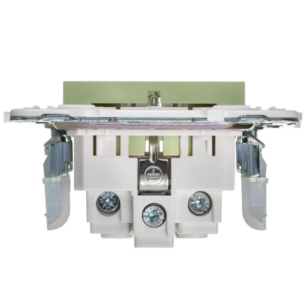 Розетка SKANDY 16А с заземл. защ. шторки SK-R04G мятный IEK SK-R14-16-K06