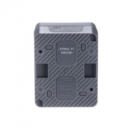 Выключатель 1-кл. ОП AtlasDesign PROFI IP54 10AX антрацит SE ATN544011
