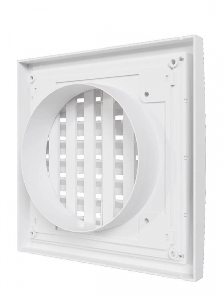 Решетка вентиляционная регулируемая 150х150 с фланцем D100 ERA 1515RRP10F