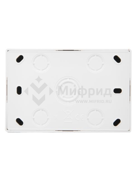 Розетка 2-м ОП LETO без заземл. закрытый корпус ПБТ бел. LEZARD 752-0200-128B