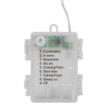 Светильник светодиодный новогодний "Салют" 90LED тепл. бел. 2хAA подвесной ENIS-90W Эра Б0060541