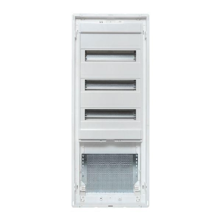 Щит комбинированный встраив. Nova 3 DIN-рейки + 1 монтаж. плата 5 габарит IP41 с метал. перфорированной дверью EKF Proxima nv-cb-pmd-3+1