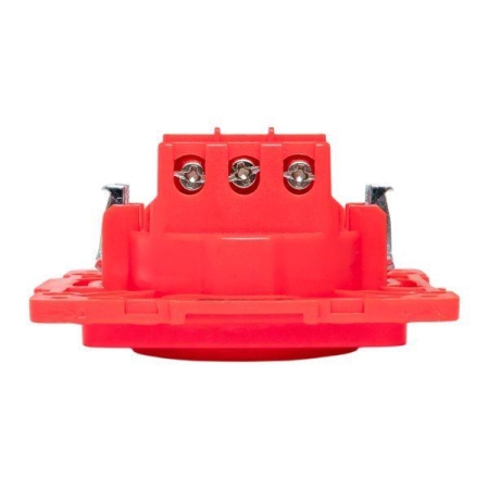 Розетка 1-м СП Стокгольм 16А с заземл. защ. шторки винтов. клеммы механизм красн. EKF EYR16-028-30