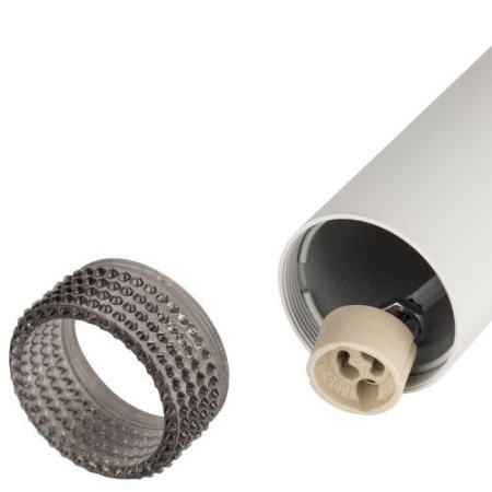 Светильник подвесной (подвес) PL18 WH/GR MR16 GU10 потолочный цилиндр бел. сер. ЭРА Б0058482