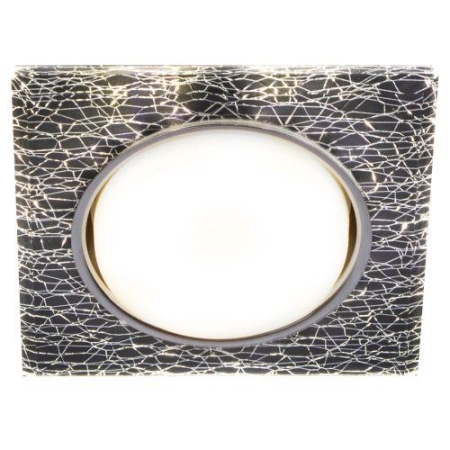 Светильник точечный DK LD50 WH/BK GX53 встраив. со светодиод. подсветкой бел. черн. ЭРА Б0057469