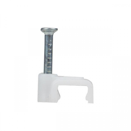 Скоба крепежная квадратная плоская 4мм (уп.50шт) EKF plcn-ss-4