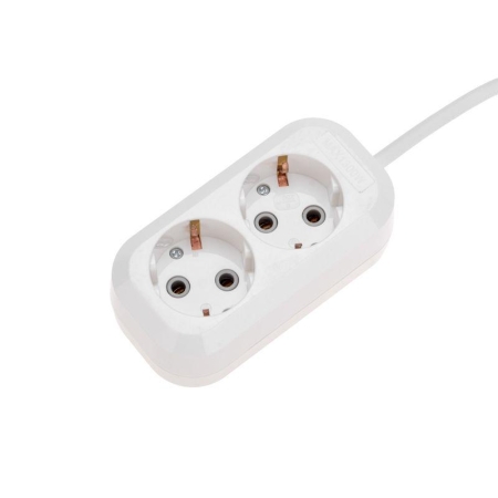 Удлинитель 2х1.5м с заземл. 3х0.75 бел. PROCONNECT 13-4202