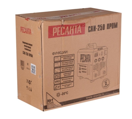 Инвертор сварочный САИ-250 ПРОМ Ресанта 65/133
