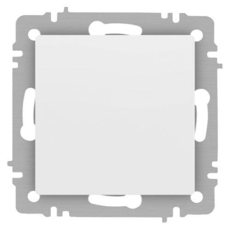 Выключатель 1-кл. СП Accent 6-101-01М 10А IP20 250В AL/CU бел. матов. Intro Б0063468