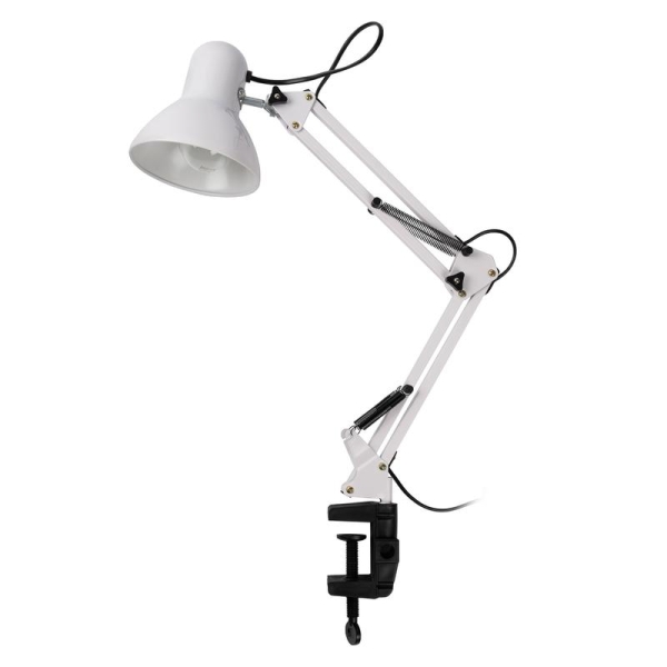 Светильник настольный TBL-01 под лампу Е27 на струбцине бел. ФАZА 5046214