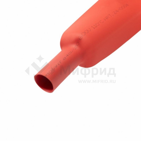 Трубка термоусадочная ТУТ нг 40.0/20.0 красн. 1м Rexant 24-0004