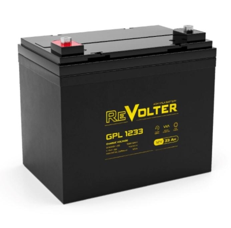 Аккумулятор 12В 33А.ч GPL 1233 REVOLTER 4614040030036