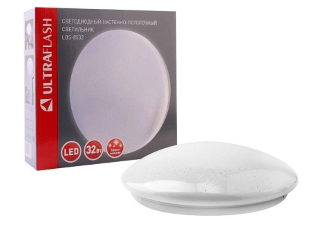 Светильник светодиодный LBS-8532 32Вт 4500К звезды настенно-потолочный Ultraflash 15158