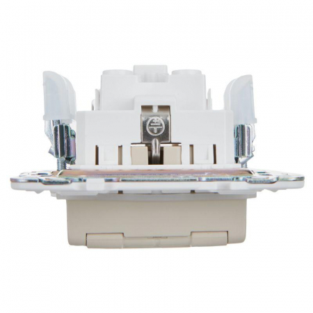 Розетка 1-м SKANDY 16А IP44 с заземл. защ. шторки с крышкой SK-R11B беж. IEK SK-R16-16-44-K10