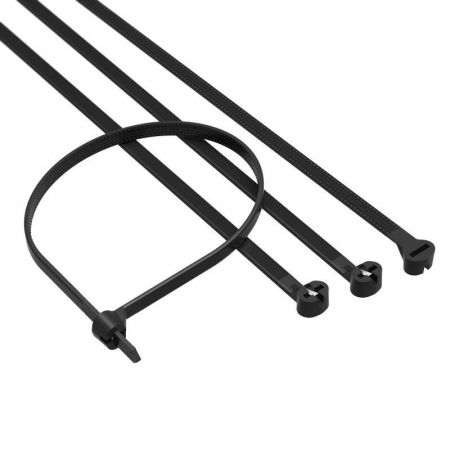 Хомут кабельный 7.6х370 P6.6 с двойн. замком черн. (уп.100шт) DKC 21327SR