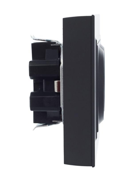 Розетка 2-м СП BRITE РСш12-3-БрГ 16А в сборе с заземл. защ. шторки графит IEK BR-R24-16-K53-F