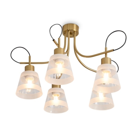 Светильник Caramel 5х60Вт E27 IP20 подвесной Freya FR5522PL-05BS