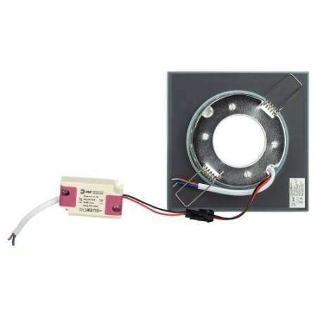 Светильник точечный DK LD50 FR GX53 встраив. со светодиод. подсветкой бел. матов. ЭРА Б0057470