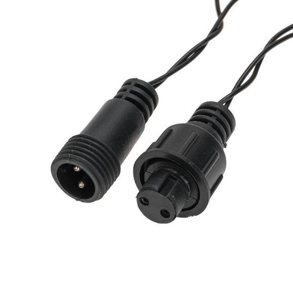 Гирлянда светодиодная "Шарики" 5м d25мм 25LED RGB ПВХ темн. зел. Neon-Night 303-550