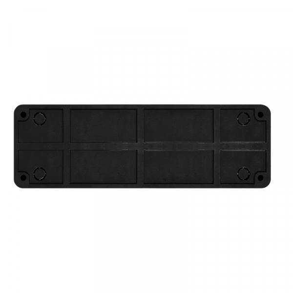 Розетка 4-м ОП Олимп 16А IP20 без заземл. черн. Universal 2219