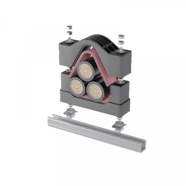 Крепление для кабеля высоковольтное усиленное d85-110мм VKK3-85-110 КМ LO24134