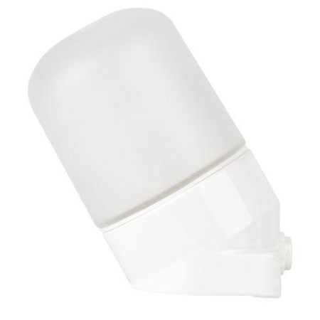 Светильник НББ 02-60-002 для бани керамика/стекло наклонный IP54 E27 max 60Вт 150х90х85 бел. Эра Б0064018