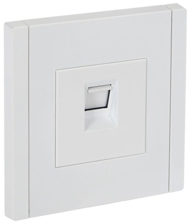 Розетка компьютерная RJ45 кат.5E FORTE&PIANO FP232 бел. IEK FP-K10-1-K01