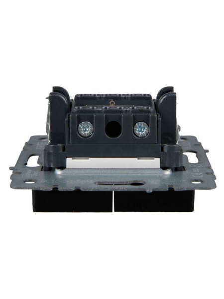 Выключатель 2-кл. СП BRITE ВС10-2-1-БрЧ 10А с индик. механизм черн. IEK BR-V20-1-10-K02