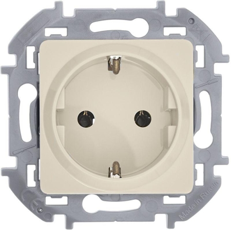 Розетка 1-м СП Inspiria 16А IP20 250В 2P+E немецк. стандарт механизм сл. кость IEK 673721