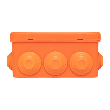 Коробка огнестойкая E45 100х100х50мм IP55 с клеммниками 4 полюса 0.5-10кв.мм HF EKF plc-kmfr-100-410