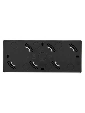 Розетка 3-м ОП LETO с заземл. закрытый корпус ПБТ черн. бархат LEZARD 752-4200-127BUP