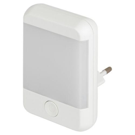 Светильник светодиодный NN-624-SW-W ночник в розетку с выключателем бел. ЭРА Б0057214